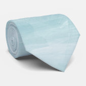 Light Dusty Blue Watercolor Custom Necktie ネクタイ (ロール)