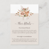 Light Earth Toneフローラの結婚詳細情報カード エンクロージャーカード (正面)