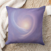 Light Embrace Lavender Abstract Energy クッション (ブランケット)