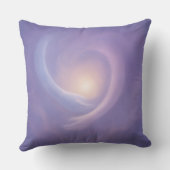 Light Embrace Lavender Abstract Energy クッション (裏面)