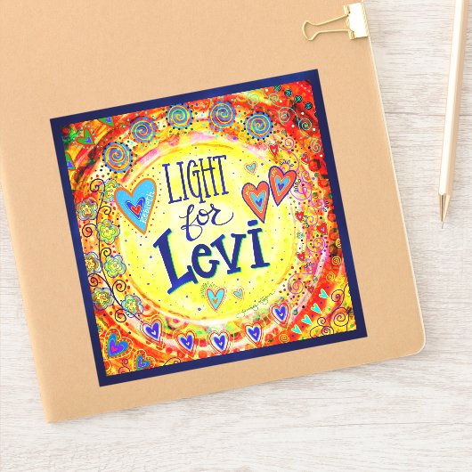 「Light for Levi」インスピレーションステッカー シール (ノートブック)