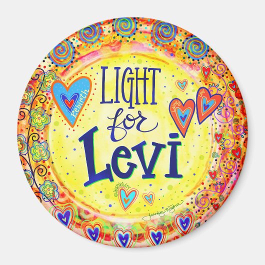 "Light for Levi'"吸光度マグネット マグネット (正面)