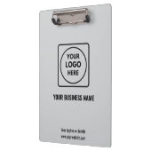 Light Gray Company Logo Branding clipboard クリップボード (左)