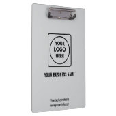 Light Gray Company Logo Branding clipboard クリップボード (右)