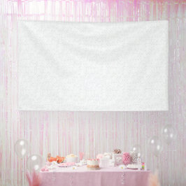 Light Gray Geometric Floral |Modern Summer Pattern 横断幕