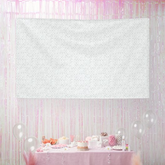 Light Gray Geometric Floral |Modern Summer Pattern 横断幕 (パーティー)