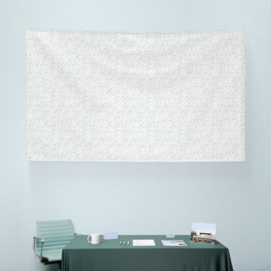 Light Gray Geometric Floral |Modern Summer Pattern 横断幕 (トレードショー)