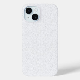 Light Gray Geometric Floral |Modern Summer Pattern iPhone 15ケース