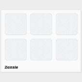 Light Gray Geometric Floral Pattern スクエアシール (シート)