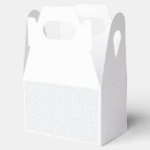 Light Gray Geometric Floral Pattern フェイバーボックス (オープン)