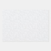 Light Gray Geometric Floral Pattern ラッピングペーパーシート (正面2)