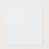 Light Gray Geometric Floral Pattern 名刺 (外部フラット)