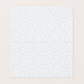 Light Gray Geometric Floral Pattern 名刺 (内部フラット)