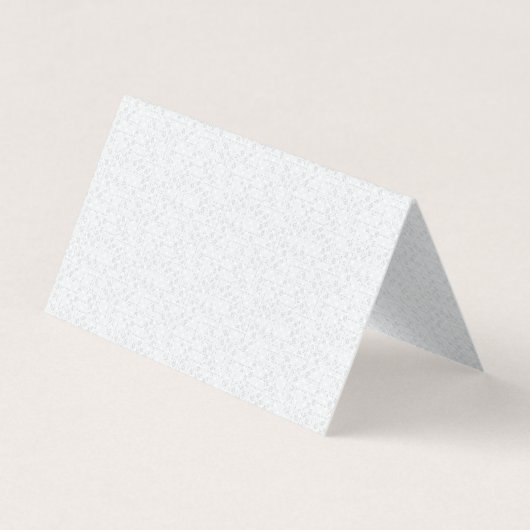 Light Gray Geometric Floral Pattern 名刺 (正面)