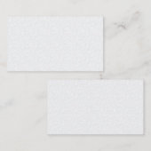 Light Gray Geometric Floral Pattern 名刺 (正面/裏面)