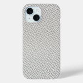 Light Gray Leather Textured Phone Case Case-Mate iPhoneケース (裏面)