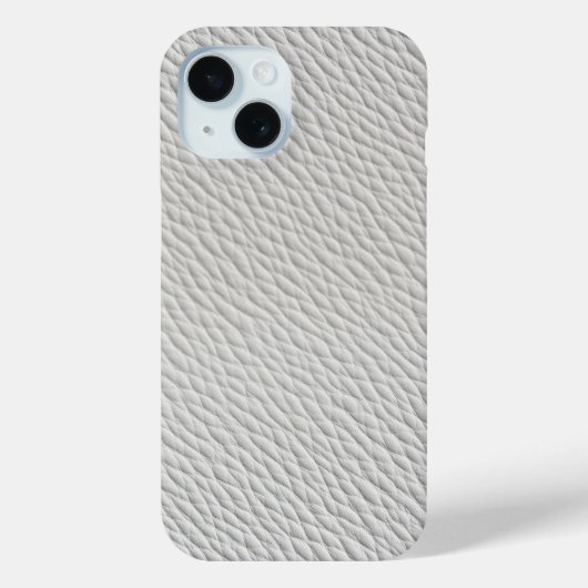 Light Gray Leather Textured Phone Case Case-Mate iPhoneケース (裏面)