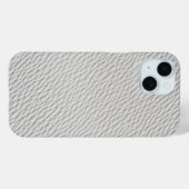 Light Gray Leather Textured Phone Case Case-Mate iPhoneケース (裏面 (横))
