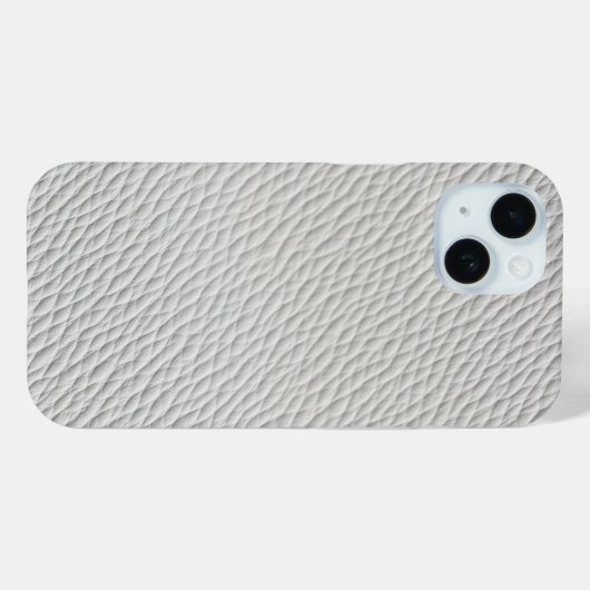 Light Gray Leather Textured Phone Case Case-Mate iPhoneケース (裏面 (横))