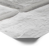 Light gray or white brick wall surface texture bac ポスター (角)