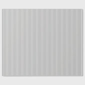 Light Gray & Pale Gray Stripes ラッピングペーパー (フラット)