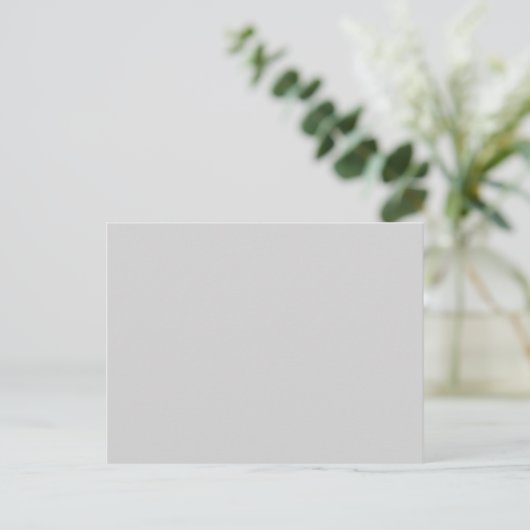 Light Gray Post Card Personalized Greeting Design ポストカード (スタンド正面)