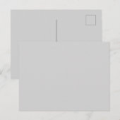 Light Gray Post Card Personalized Greeting Design ポストカード (正面/裏面)