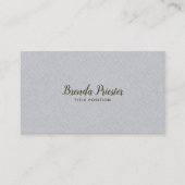 Light Grayn Burlap Linnenテクスチャ 名刺 (正面)