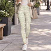 Light Green Alligator Skin レギンス