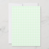 Light Green Bear bow tie Oh Baby Shower Invitation 招待状 (裏面)