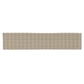 Light Green Blue Brown Plaid Tartan Table Runner ショートテーブルランナー (横)