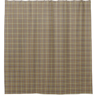 Light Green Blue Tartan Plaid Shower Curtain シャワーカーテン