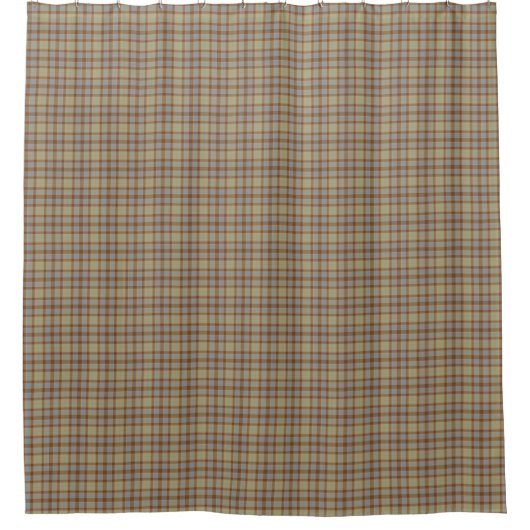 Light Green Blue Tartan Plaid Shower Curtain シャワーカーテン (正面)