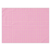Light Green Cell Pattern Pink Checkered Plaid. テーブルクロス (正面(横))