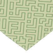 Light Green Geometric Pattern Table Runner ロングテーブルランナー (コーナー)