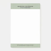 Light green Linen Fabric Texture ポストイット (正面)