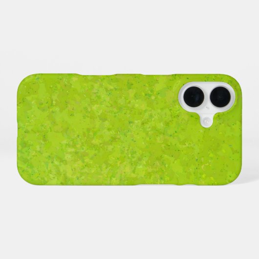Light Green Texture Artistic iPhone 16ケース (裏面横)