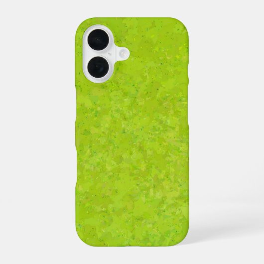 Light Green Texture Artistic iPhone 16ケース (裏面)