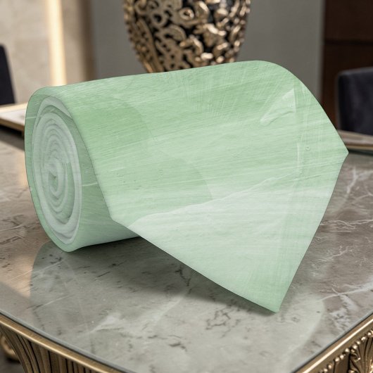 Light Green Watercolor Custom Necktie ネクタイ