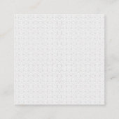 Light Grey Geometric Tile Pattern エンクロージャーカード (裏面)