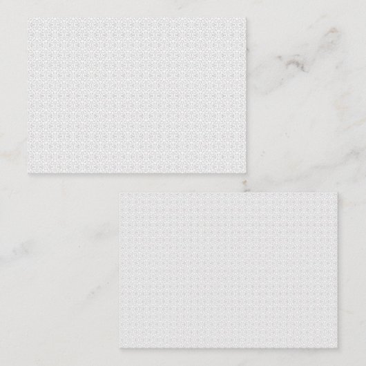 Light Grey Geometric Tile Pattern コーリングカード (正面/裏面)