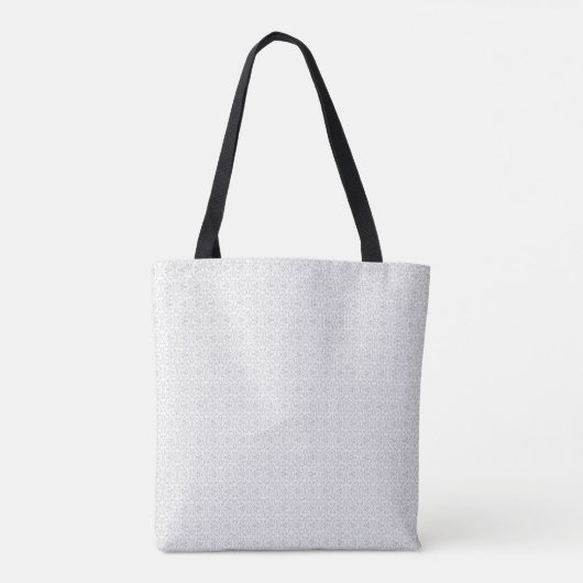 Light Grey Geometric Tile Pattern トートバッグ (裏面)