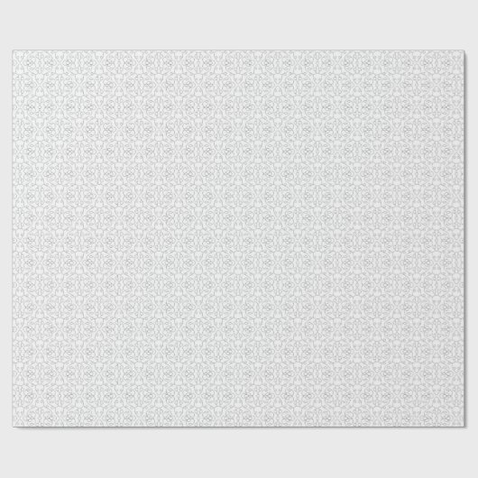 Light Grey Geometric Tile Pattern ラッピングペーパー (フラット)