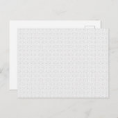 Light Grey Geometric Tile Pattern 案内ポストカード (正面/裏面)