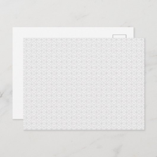Light Grey Geometric Tile Pattern 案内ポストカード (正面/裏面)