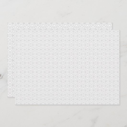 Light Grey Geometric Tile Pattern 案内状 (正面/裏面)
