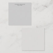 Light Grey Professional Modern Plain Minimalist ノートカード (正面/裏面)
