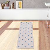 Light Grey Stars Pattern Yoga Mat ヨガマット