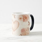 Light Hearts Pattern Valentines モーフィングマグカップ (正面右)