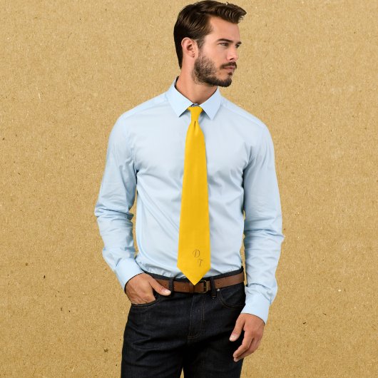  Light  honey  amber   - your monograms ネクタイ